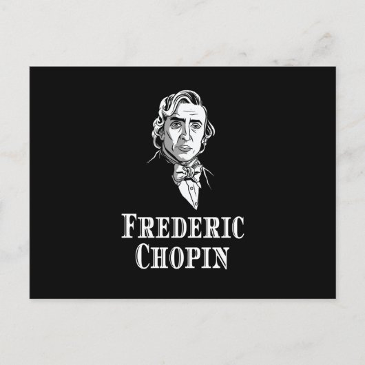 フレデリックショパンポートレート ポストカード (正面)