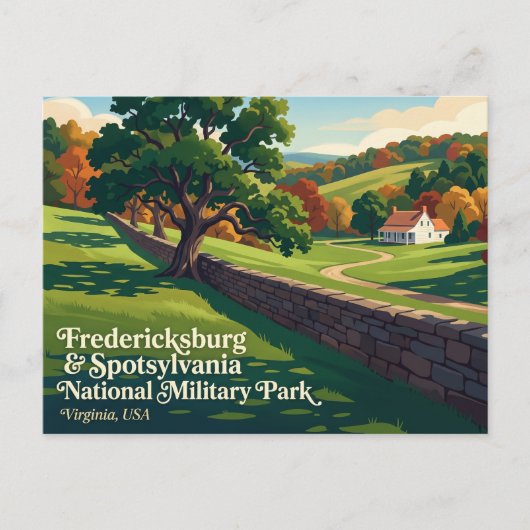 フレデリックスバーグおよびスポットシルベニア国立軍事公園 ポストカード (正面)