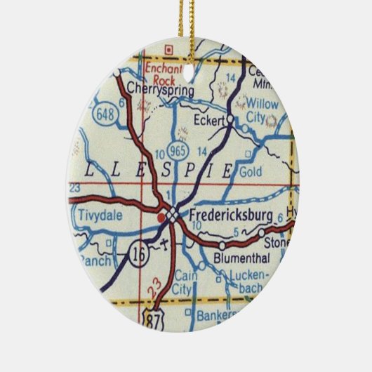 フレデリックスバーグのクリスマスオーナメント セラミックオーナメント (右)