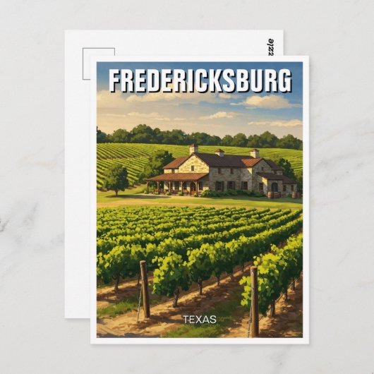 フレデリックスバーグテキサス州旅行 ポストカード (正面/裏面)