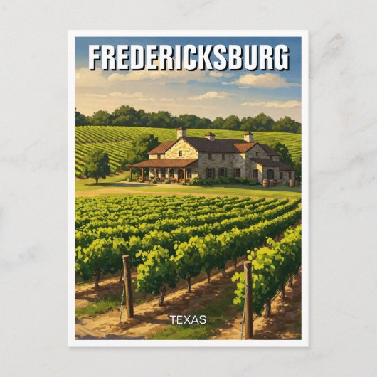 フレデリックスバーグテキサス州旅行 ポストカード (正面)