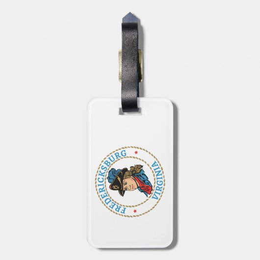フレデリックスバーグバージニアコロニアル ラゲッジタグ (裏面縦)