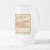 フレデリックスバーグビールヴィンテージラベルマグ フロストグラスビールジョッキ (正面右)
