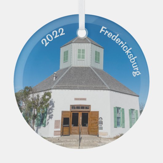 フレデリックスバーグ博物館、テキサス州オーナメント ガラスオーナメント (正面)