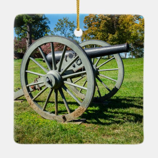 フレデリックスバーグ戦場の大砲 セラミックオーナメント (裏面)