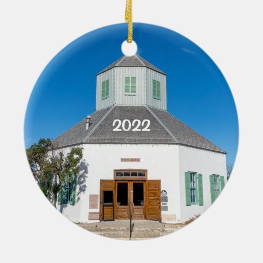 フレデリックスバーグ、テキサス州オーナメント セラミックオーナメント (裏面)