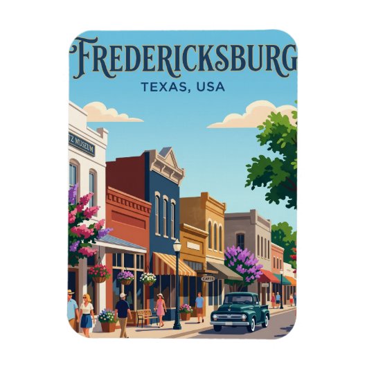 フレデリックスバーグ USA マグネット (縦)