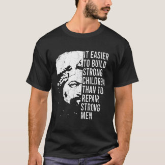 フレデリックダグラス引用文アパレルブラックヒストリーモン Tシャツ