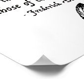 フレデリックダグラス無料スピーチ引用文 ポスター (角)