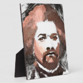 フレデリックダグラス金ゴールド水絵画色の フォトプラーク (側面)