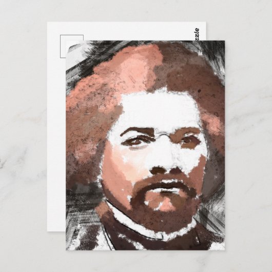 フレデリックダグラス金ゴールド水絵画色の ポストカード (正面/裏面)