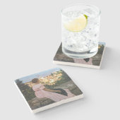 フレデリックバジールザピンクドレス ストーンコースター (横)