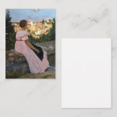 フレデリックバジールザピンクドレス ノートカード (正面/裏面)