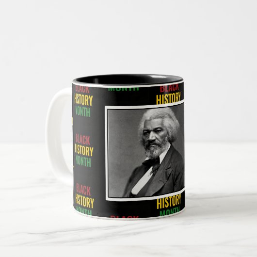 フレデリックパーソナライズされたダグラス黒史BHM ツートーンマグカップ (正面左)