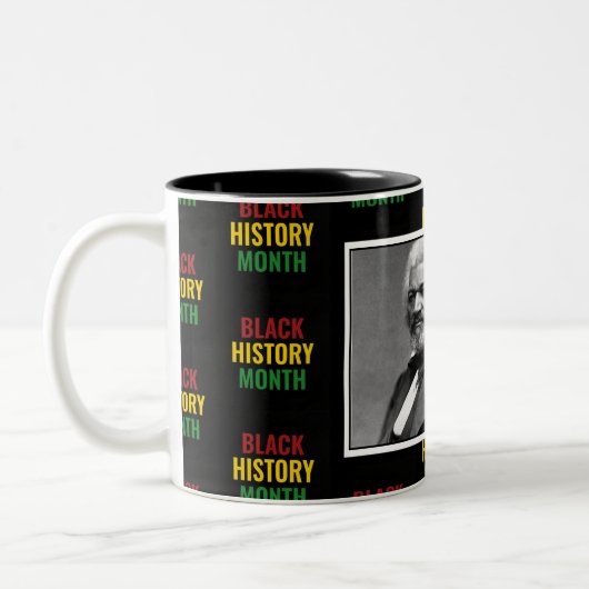 フレデリックパーソナライズされたダグラス黒史BHM ツートーンマグカップ (左)