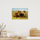 フレデリックレミートンザバッファロー狩り ポスター (キッチン)