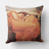 フレデリックロードレイトンフレーミングジューンスクエアアート クッション (裏面)