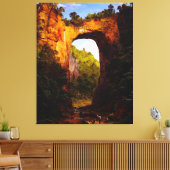 フレデリック教会ザナチュラルブリッジ，バージニア1852 キャンバスプリント (インサイチュ (リビング))