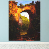 フレデリック教会ザナチュラルブリッジ，バージニア1852 キャンバスプリント (インサイチュ (ウッドフロア))