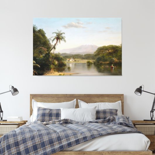 フレデリック教会 – マグダレナ川のビュー1857 キャンバスプリント (インサイチュ (寝室))