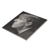 フレデリック著Aubrey Beardsley (1872-98年)のポートレート タイル (側面)