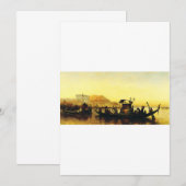 フレデリック・アーサーによるナイルのミイラの葬儀 招待状 (正面/裏面)