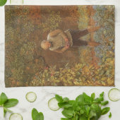 フレデリック・ウォーカーによる「アマチュア(コーチマンとキャベツ)」 キッチンタオル (折り畳み)