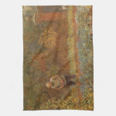 フレデリック・ウォーカーによる「アマチュア(コーチマンとキャベツ)」 キッチンタオル (縦)