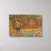 フレデリック・ウォーカーによる「アマチュア(コーチマン&キャベツ)」 キャンバスプリント (正面)