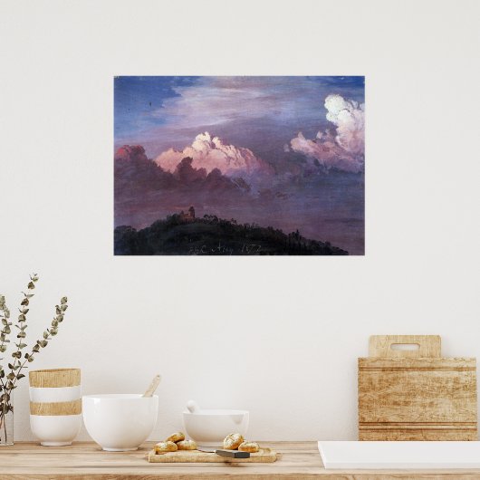 フレデリック・エドウィン教会の雲の中のオラナ ポスター (キッチン)