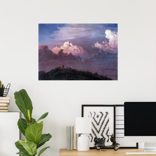 フレデリック・エドウィン教会の雲の中のオラナ ポスター (ホームオフィス)