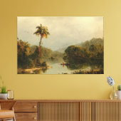 フレデリック・エドウィン教会 – 熱帯景観 – 1855 キャンバスプリント (インサイチュ (リビング))