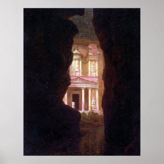 フレデリック・エドウィン・チャーチによるペトラ・エル・カーソン ポスター (正面)