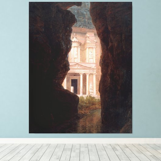 フレデリック・エドウィン・チャーチ – ペトラ・エル・ハスネ – 1874 - キャンバスプリント (インサイチュ (ウッドフロア))