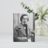 フレデリック・ショパンの唯一の知られている写真 ポストカード (スタンド正面)