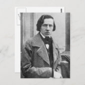フレデリック・ショパンの唯一の知られている写真 ポストカード (正面/裏面)