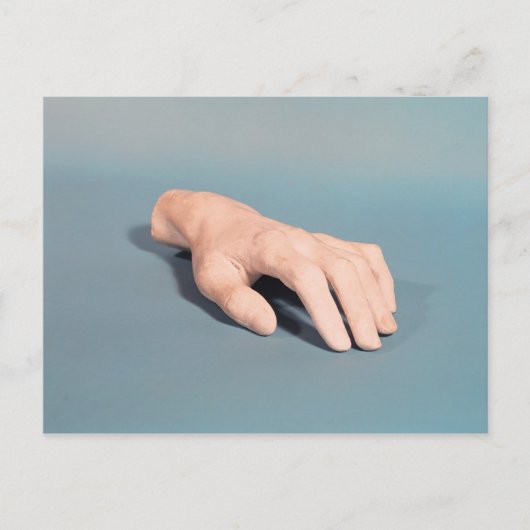 フレデリック・ショパンの手の石膏像 ポストカード (正面)