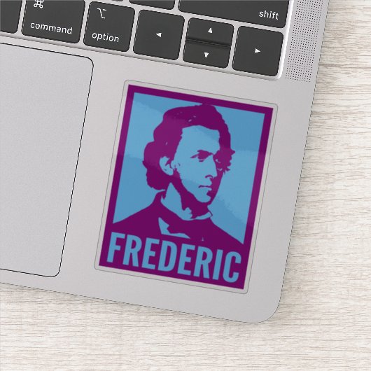 フレデリック・ショパン・ポップアート肖像画カスタムカットビニル シール (詳細)