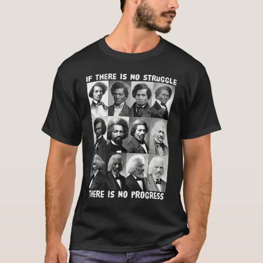 フレデリック・ダグラスの人生 苦闘と進歩 ブラー Tシャツ (正面)