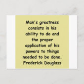 フレデリック・ダグラス引用文 ポストカード (正面)