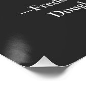 フレデリック・ダグラス検閲引用文ブラック・ヒストリー ポスター (コーナー)