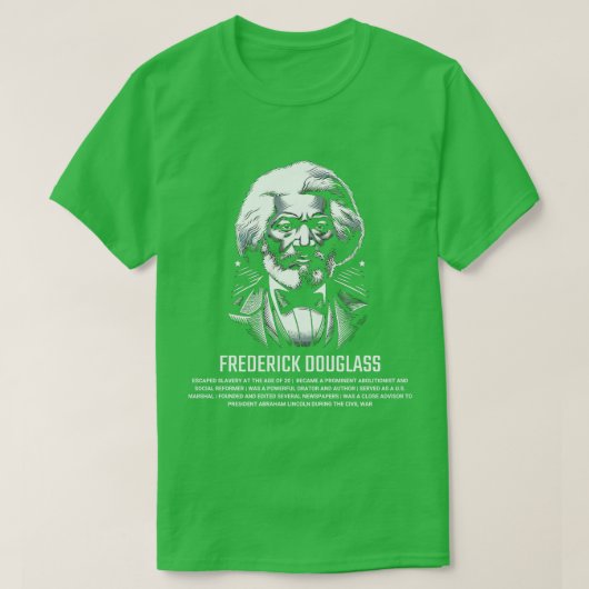 フレデリック・ダグラス1 Tシャツ (デザイン正面)
