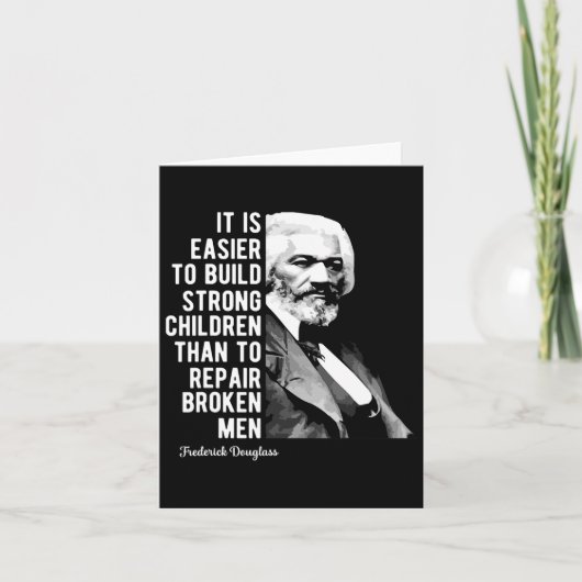 フレデリック・ダグラス 黒人歴史月間記念名言 カード (正面)