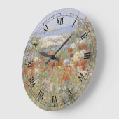 フレデリック・チャイルド・ハッサムによるセリア・サクスターの庭 ラージ壁時計 (傾斜)