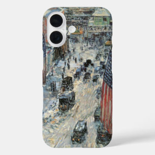 フレデリック・チャイルド・ハッサムによる『57丁目の旗』 iPhone 16ケース