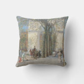 フレデリック・チャイルド・ハッサムの「ワシントン・アーチ、春」 クッション (裏面)