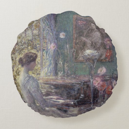 フレデリック・チルドハサムによる即興演奏 ラウンドクッション (裏面)