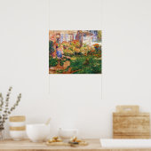 フレデリック・チルドハサムによる漁師のコテージ ポスター (キッチン)