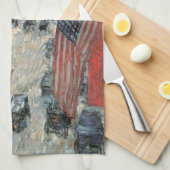 フレデリック・チルドハサムによる57通りのフラグ キッチンタオル (四つ折り)