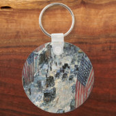 フレデリック・チルドハサムによる57通りのフラグ キーホルダー (正面)